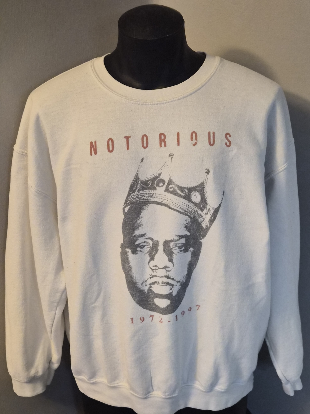 Notorious Graphic Crewneck Sweatshirt - Cream